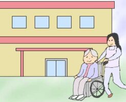 老人ホームのイラスト